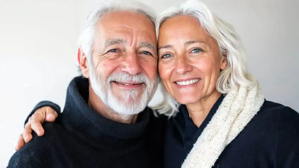 Couple serein pris une assurance DELA.